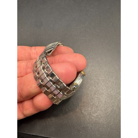 Vintage Timex Mechanical 160502471 Mercury Manual Silver Tone Chrome Plated - Picture 7 of 12